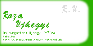 roza ujhegyi business card